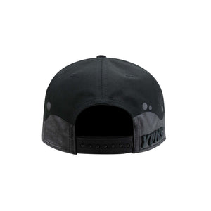 Splashed Up - Black - Silver - Flat Bill Snapback